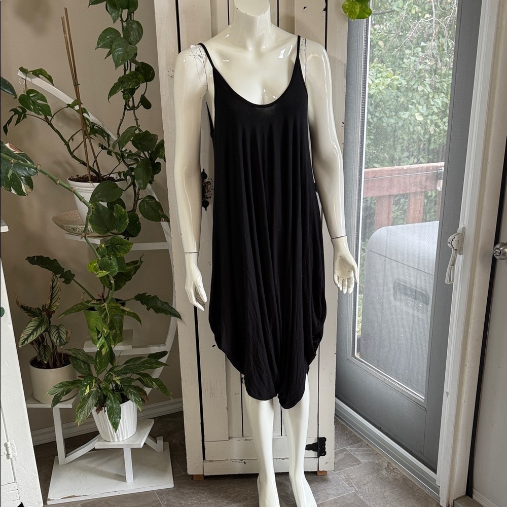 Rolla Coaster black size Lg jumper jumpsuit romper 95% rayon 5% spandex